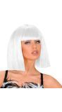 Witte Showgirl Pruik