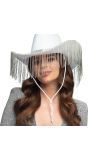 Witte Showgirl Rodeo Hoed