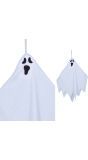 Witte Spook Hangpop met Licht 45cm