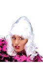 Witte Travestiet Glamour Pruik