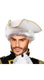 Witte Tricorn Hoed