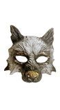 Wolf Masker Wit Goud