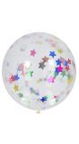Xl Confettiballon Gekleurde Sterren