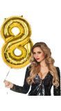 Xxl Gouden Folieballon Cijfer 8