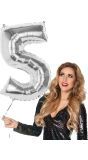 Xxl Zilveren Folieballon Cijfer 5