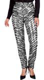 Zebraprint Pailletten Broek Dames