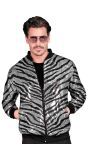 Zebraprint Pailletten Foute Trainingsjas