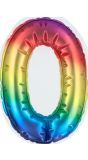 Zelfklevende Folieballon Regenboog 0