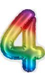 Zelfklevende Folieballon Regenboog 4