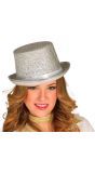 Zilver Glitter Glamour Hoed