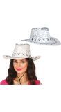 Zilver Pailletten Cowboyhoed Volwassenen