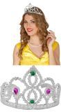 Zilver Prinsessen Tiara met Steentjes