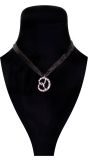 Zilveren Brezel Ketting Oktoberfest met Strass