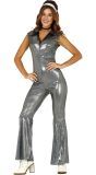 Zilveren Disco Jumpsuit