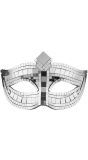 Zilveren Disco Oogmasker