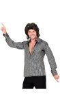 Zilveren Discoballen 70's Blouse Heren