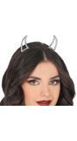 Zilveren Duivel Horens Hoofdband