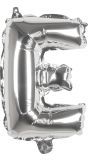 Zilveren Folieballon Letter E