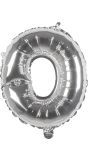 Zilveren Folieballon Letter O