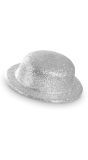 Zilveren Glitter Bolhoed