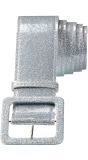 Zilveren Glitter Riem Dames