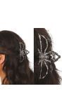 Zilveren Haarclip Spin Halloween