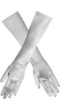 Zilveren Lange Handschoenen Monte Carlo Dames