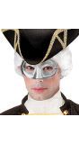 Zilveren Maskerade Masker