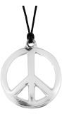 Zilveren Metallic Hippie Ketting