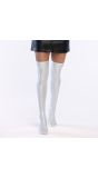 Zilveren Metallic Kousen Dames