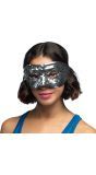 Zilveren Pailletten Disco Party Oogmasker