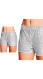 Zilveren Pailletten Shorts 70's Look Dames