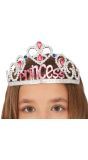 Zilveren Prinsessen Tiara met Edelstenen Kinderen