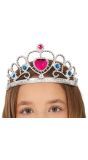 Zilveren Prinsessen Tiara Rood Hart Kinderen