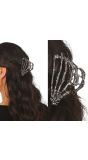 Zilveren Skelet Hand Haarclip Halloween