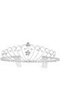 Zilveren Strass Tiara