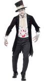 Zombie Bruidegom Outfit Zwart