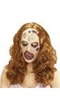 Zombie Masker met Bruin Haar