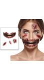 Zombie Wonden Gezichtstattoo