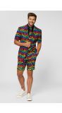Zomers Regenboog Dierenprint Opposuits Kostuum