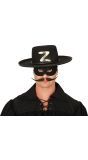 Zorro Hoed Zwart