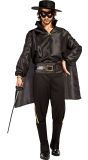 Zorro Kostuum Heren Zwart Boland