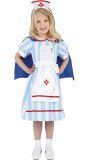 Zuster Meisjes Kostuum Blauw