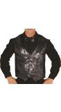 Zwart Gilet Met Pailletten Heren