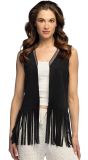 Zwart Hippie Gilet Dames Festival