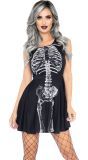 Zwart Jurkje met Skeletprint