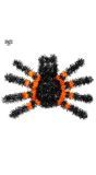 Zwart Oranje Tinsel Spider Poster Wanddecoratie