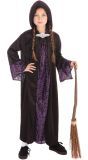 Zwart Paarse Tovenaar Kostuum Kinderen