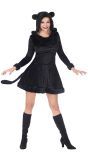 Zwart Panter Jurkje Dames