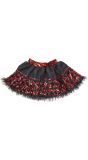 Zwart Rode Pailletten Tutu
